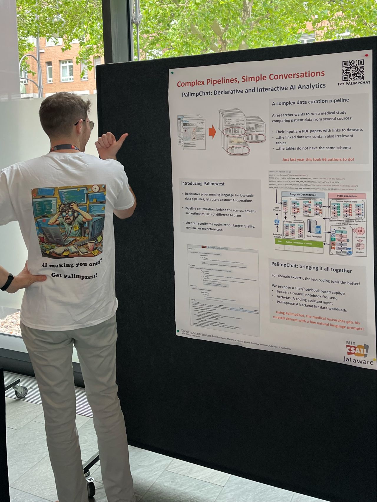At my poster